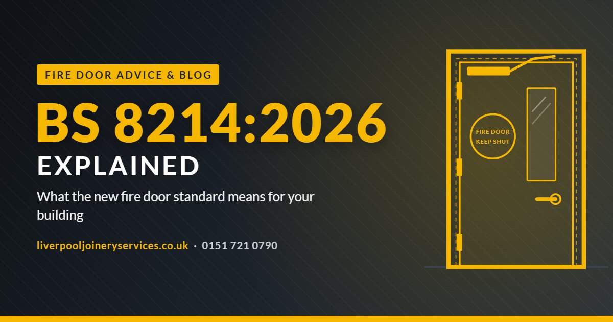 BS 8214:2026 explained – new fire door standard guide from Liverpool Joinery Services